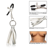 Nipple Play Playful Tassels Nipple Clamps -  Silver CalExotics