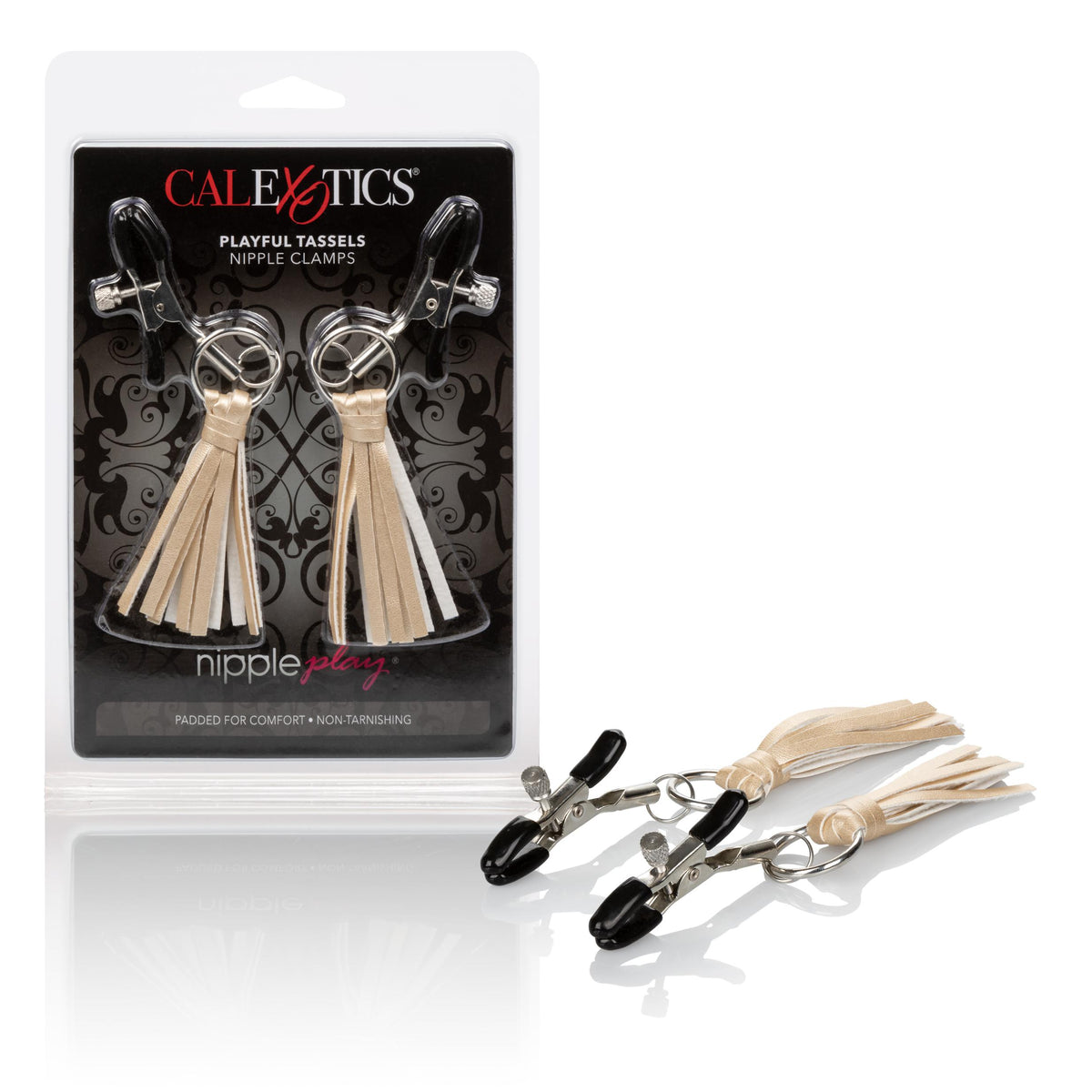 Nipple Play Playful Tassels Nipple Clamps - Gold CalExotics