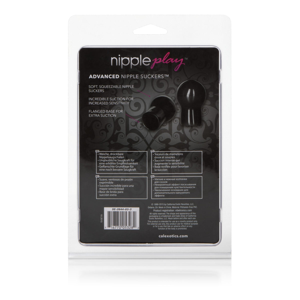 Nipple Play Advanced Nipple Suckers - Black CalExotics