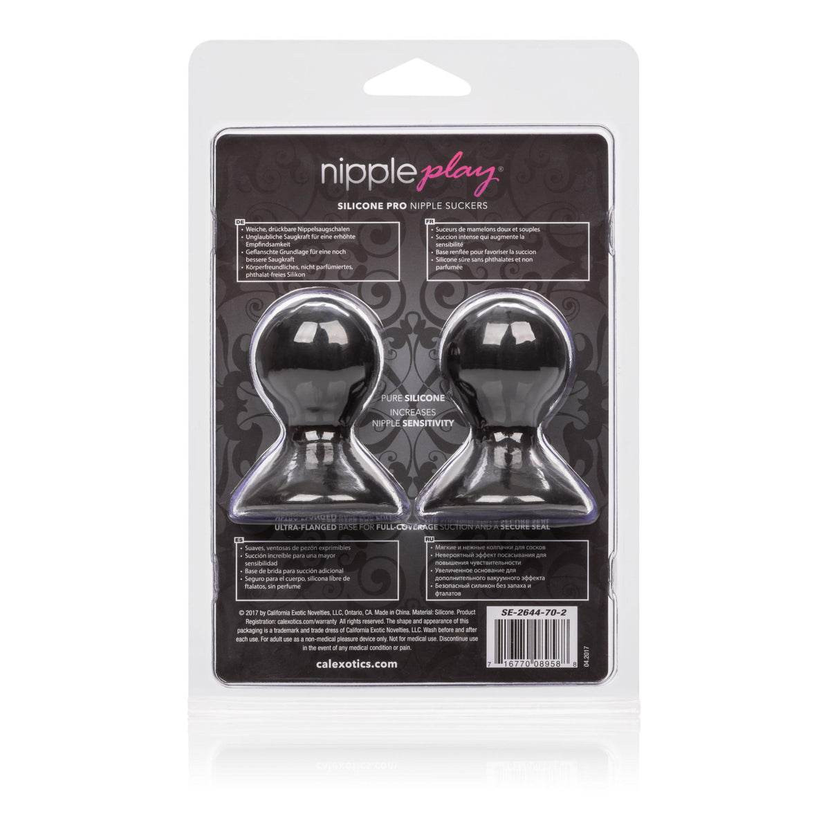 Nipple Play Silicone Pro Nipple Suckers - Black CalExotics