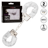 Playful Furry Cuffs - White CalExotics