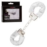 Playful Furry Cuffs - White CalExotics