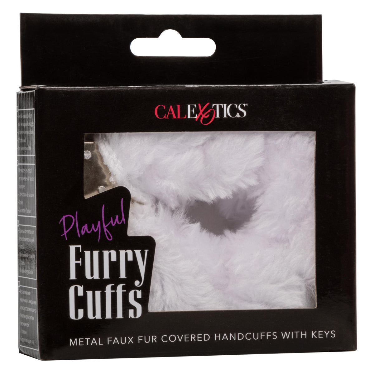 Playful Furry Cuffs - White CalExotics