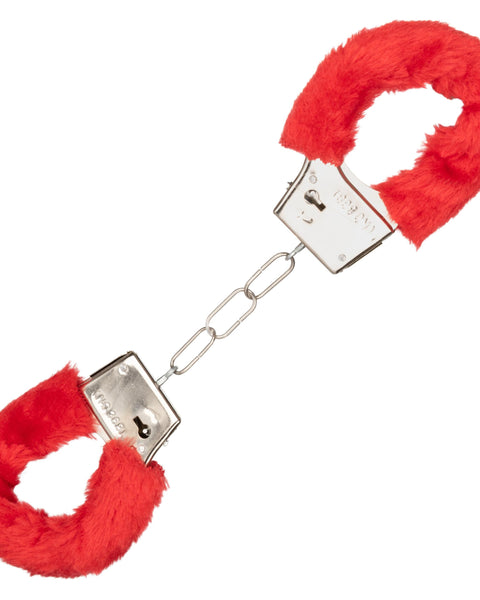 Playful Furry Cuffs - Red CalExotics