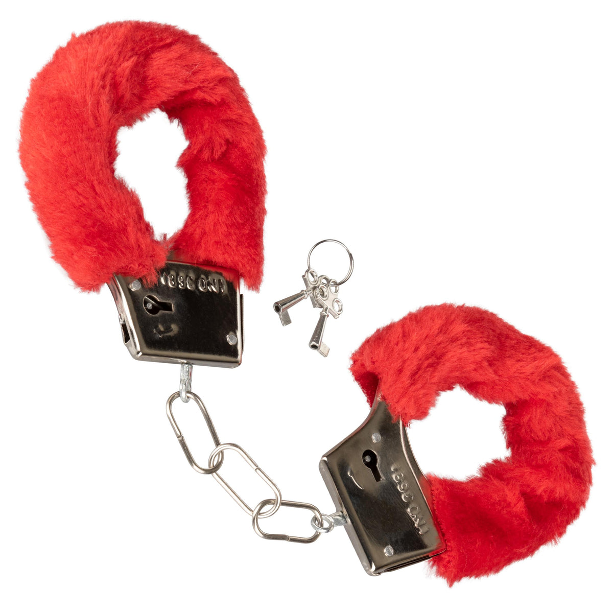 Playful Furry Cuffs - Red CalExotics