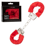 Playful Furry Cuffs - Red CalExotics