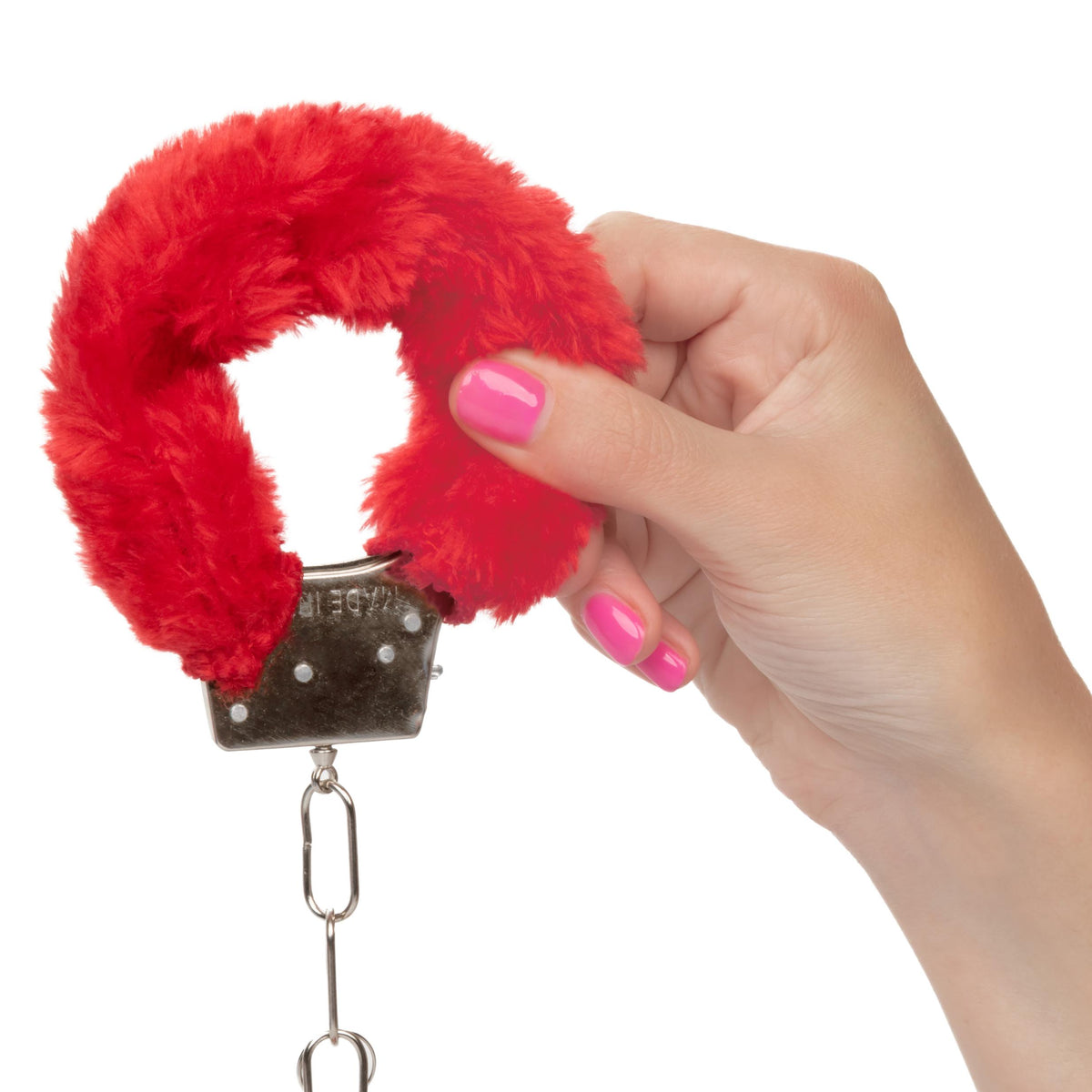 Playful Furry Cuffs - Red CalExotics