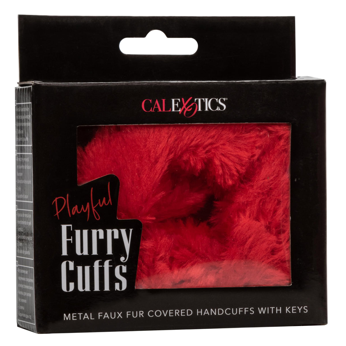 Playful Furry Cuffs - Red CalExotics