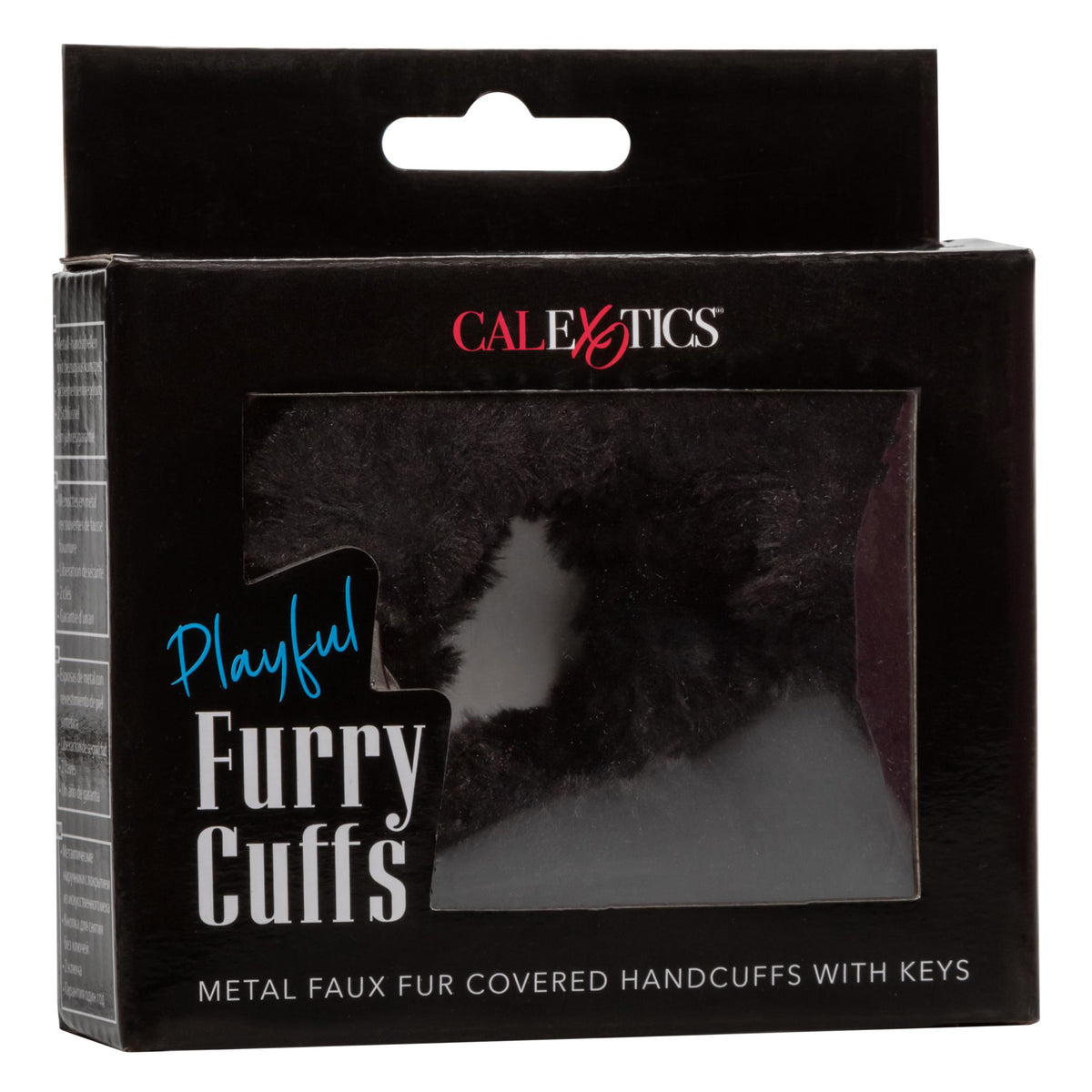 Playful Furry Cuffs - Black CalExotics