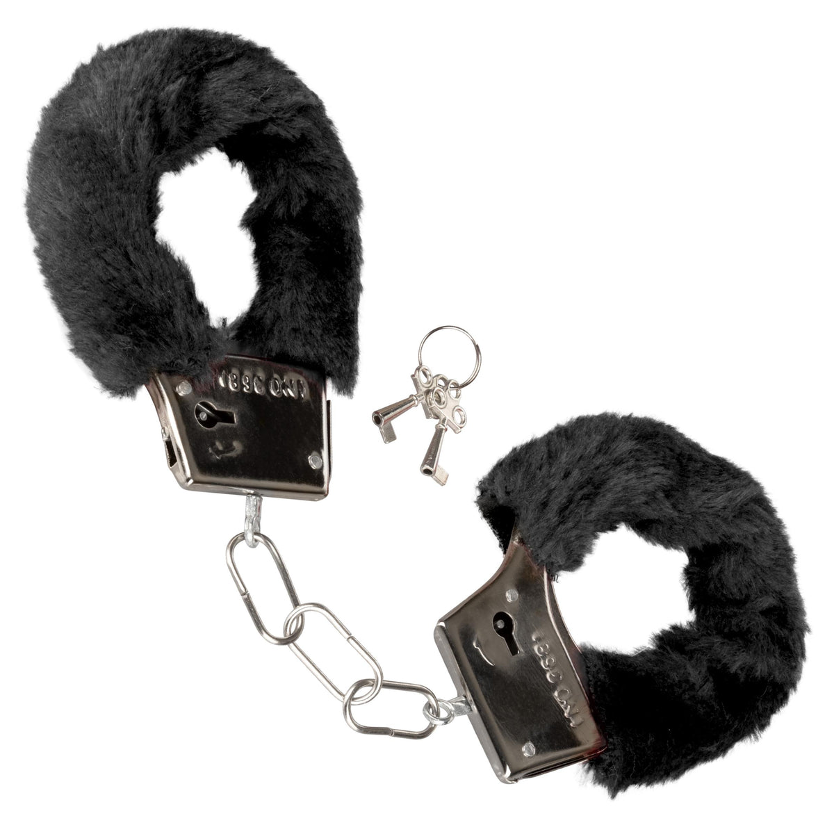 Playful Furry Cuffs - Black CalExotics