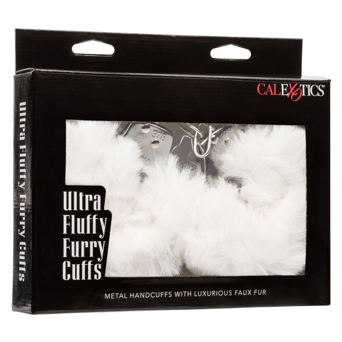 Ultra Fluffy Furry Cuffs - White CalExotics