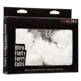 Ultra Fluffy Furry Cuffs - White CalExotics