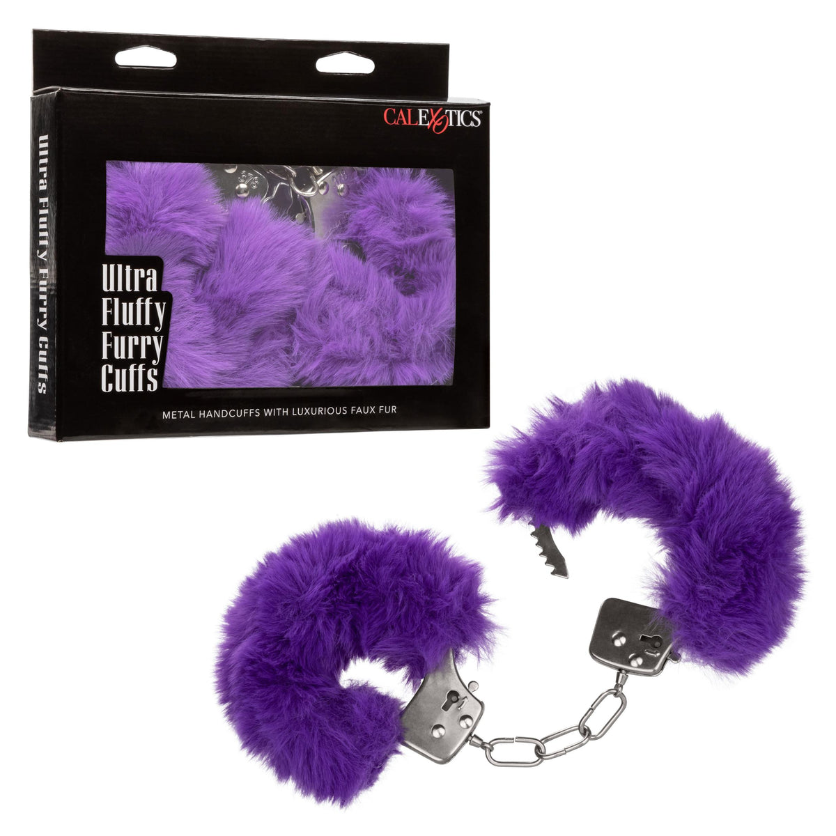 Ultra Fluffy Furry Cuffs - Purple CalExotics