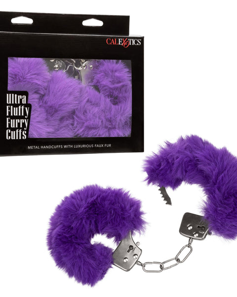 Ultra Fluffy Furry Cuffs - Purple CalExotics