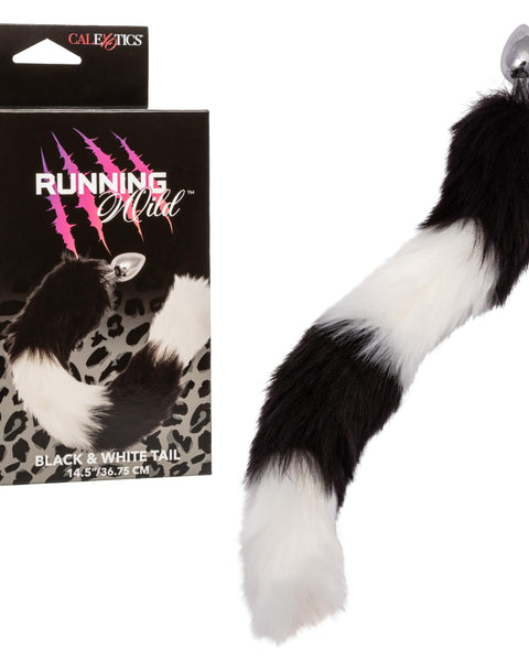 Running Wild Tail - Black/white CalExotics