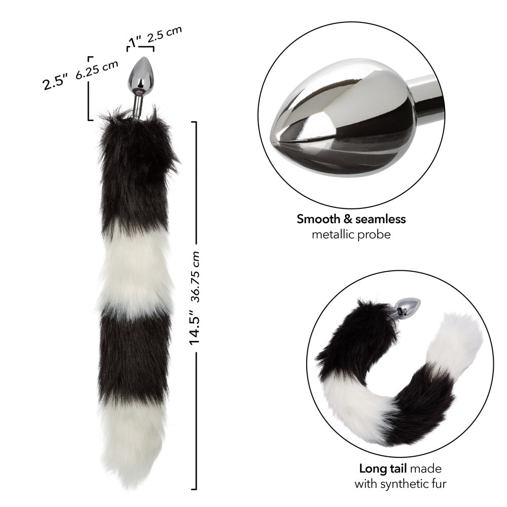 Running Wild Tail - Black/white CalExotics