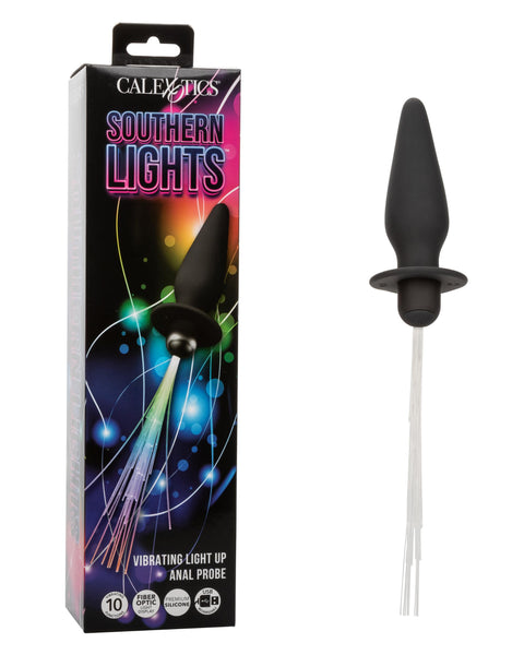 Southern Lights - Vibrating Light Up Anal Probe -  Black CalExotics