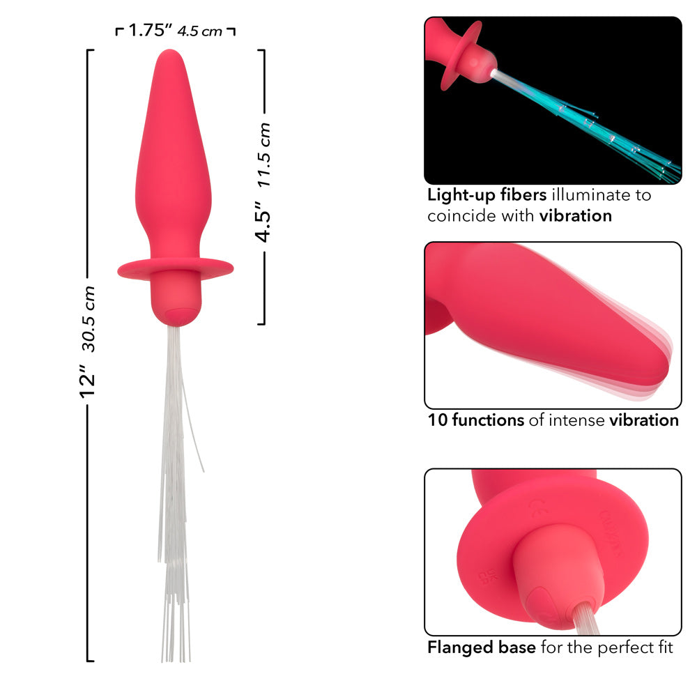 Southern Lights - Vibrating Light Up Anal Probe -  Pink CalExotics