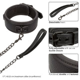 Nocturnal Collection  Collar and Leash - Black CalExotics