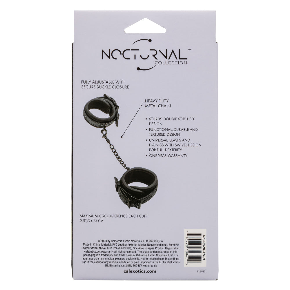 Nocturnal Collection Wrist Cuffs - Black CalExotics