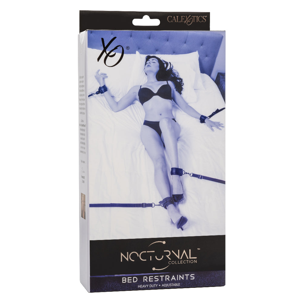 Nocturnal Collection Bed Restraints - Black CalExotics