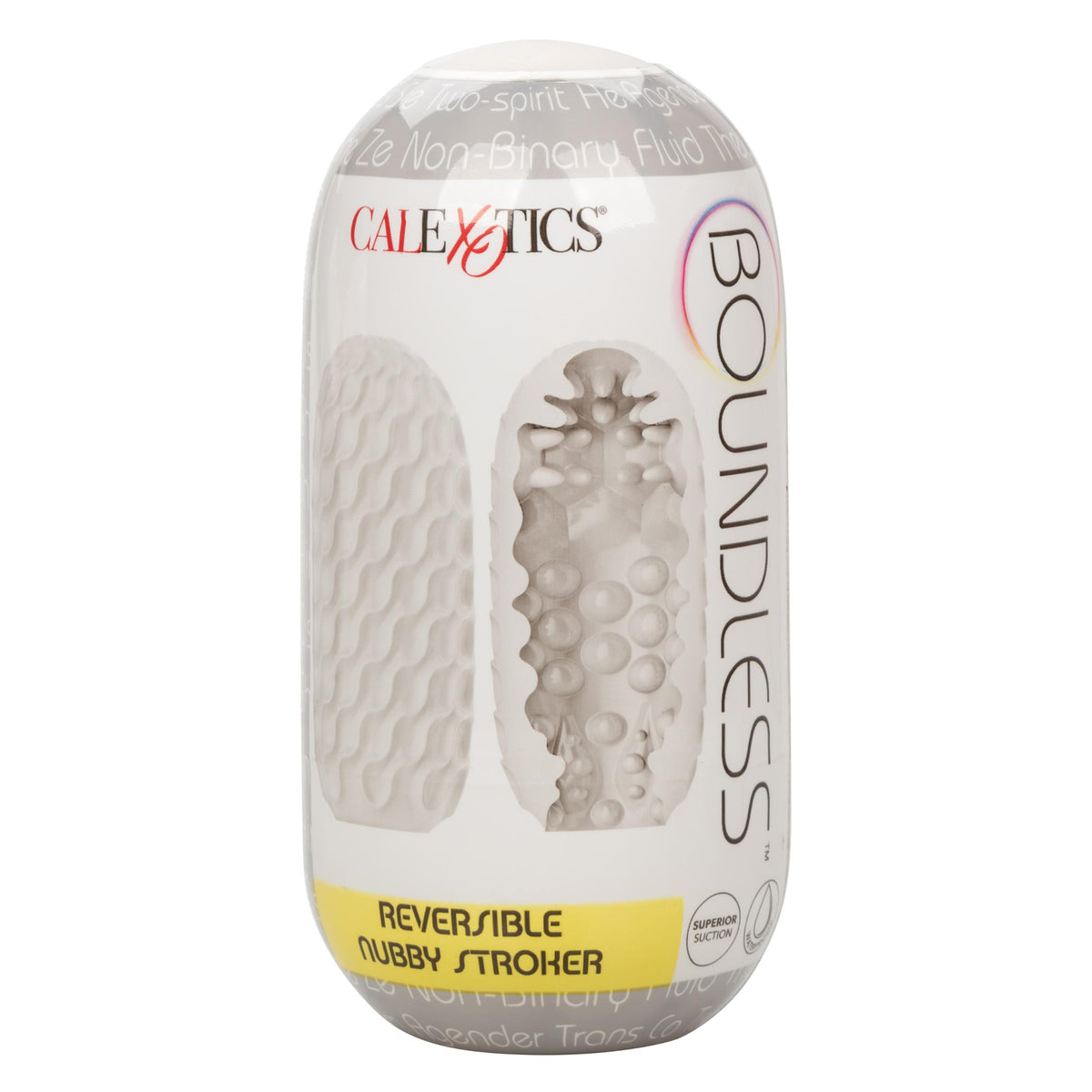 Boundless Reversible Nubby Stroker - Clear CalExotics