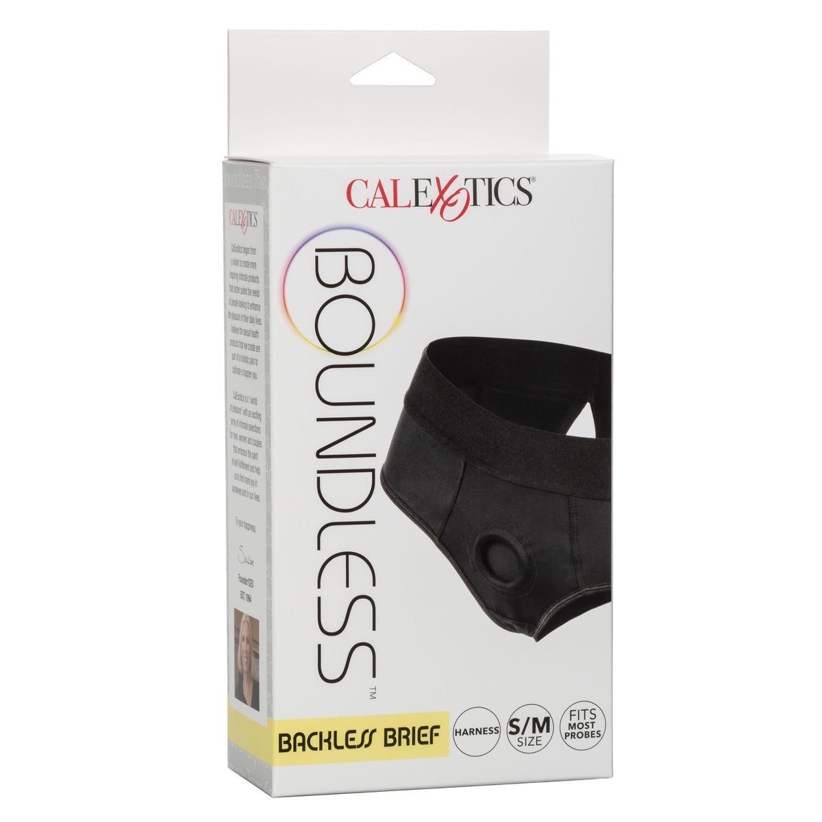 Boundless Backless Brief - S/m - Black CalExotics