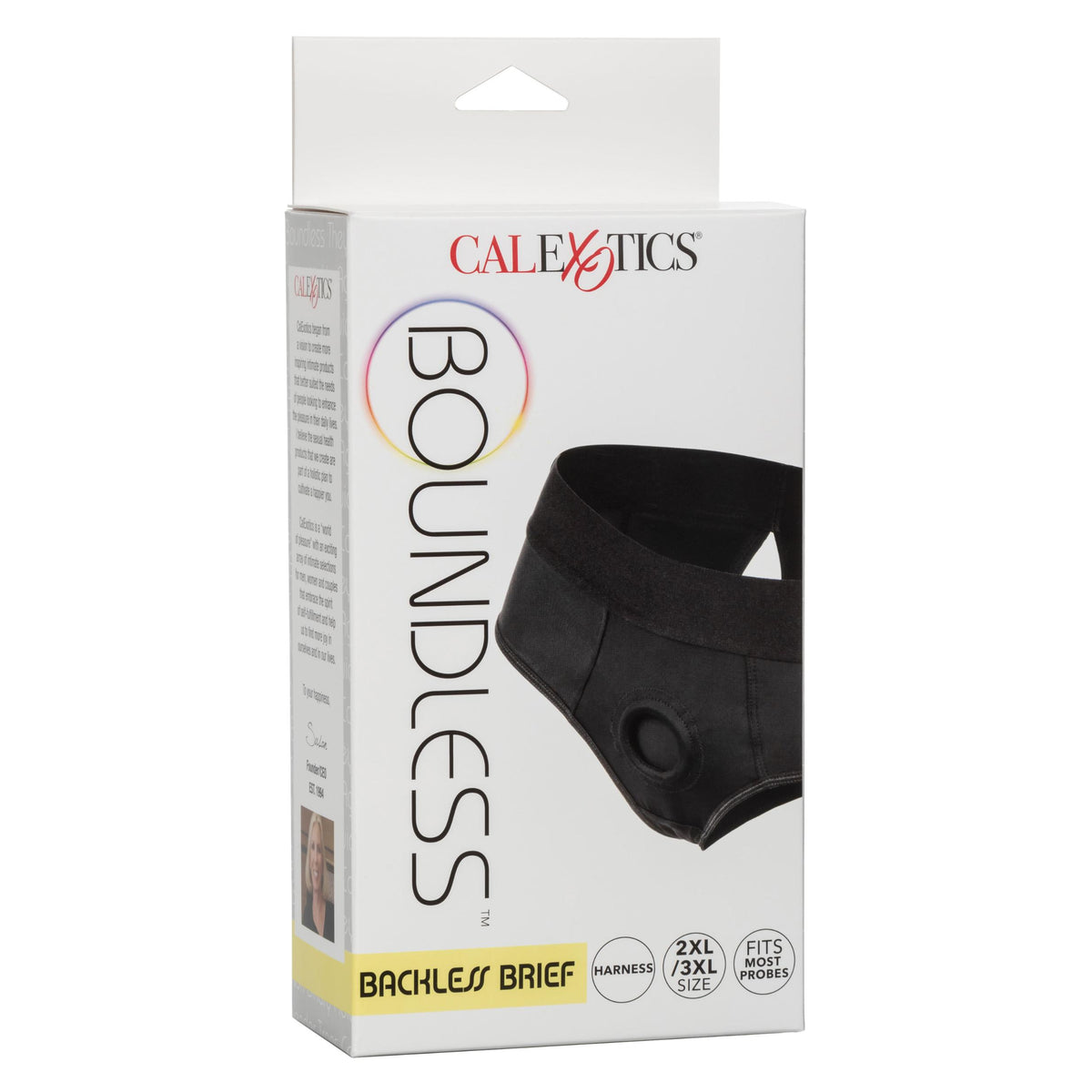 Boundless Backless Brief - S/m - Black CalExotics