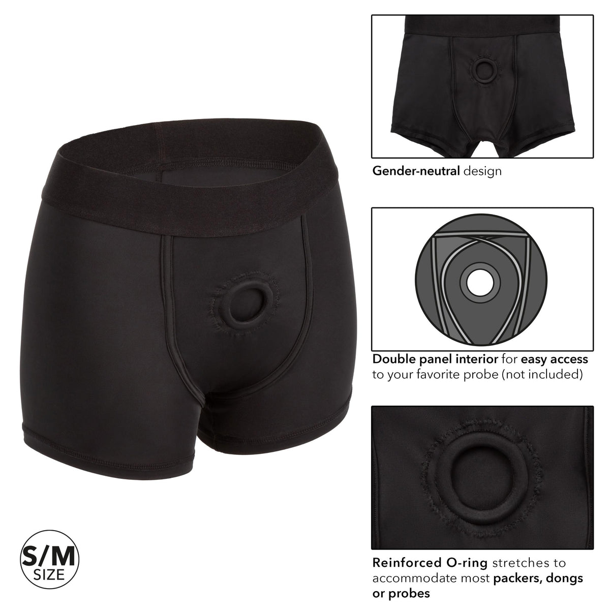 Boundless Boxer Brief - S/m - Black CalExotics