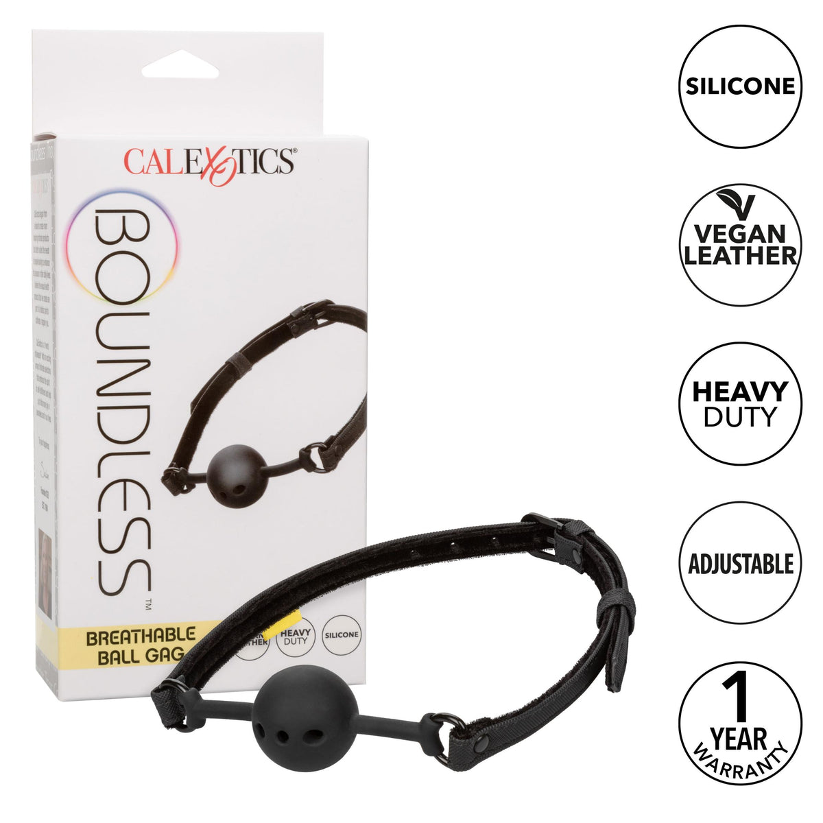 Boundless Breathable Ball Gag - Black CalExotics