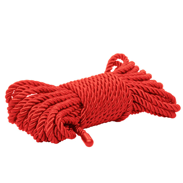 Scandal BDSM Rope 32.75ft/ 10m - Red CalExotics