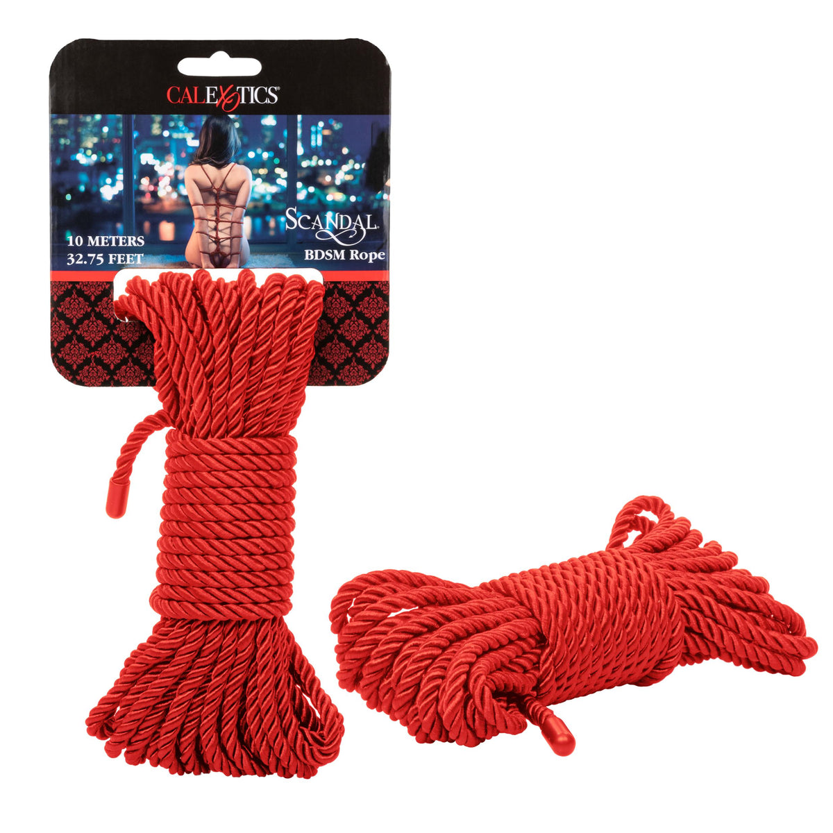 Scandal BDSM Rope 32.75ft/ 10m - Red CalExotics