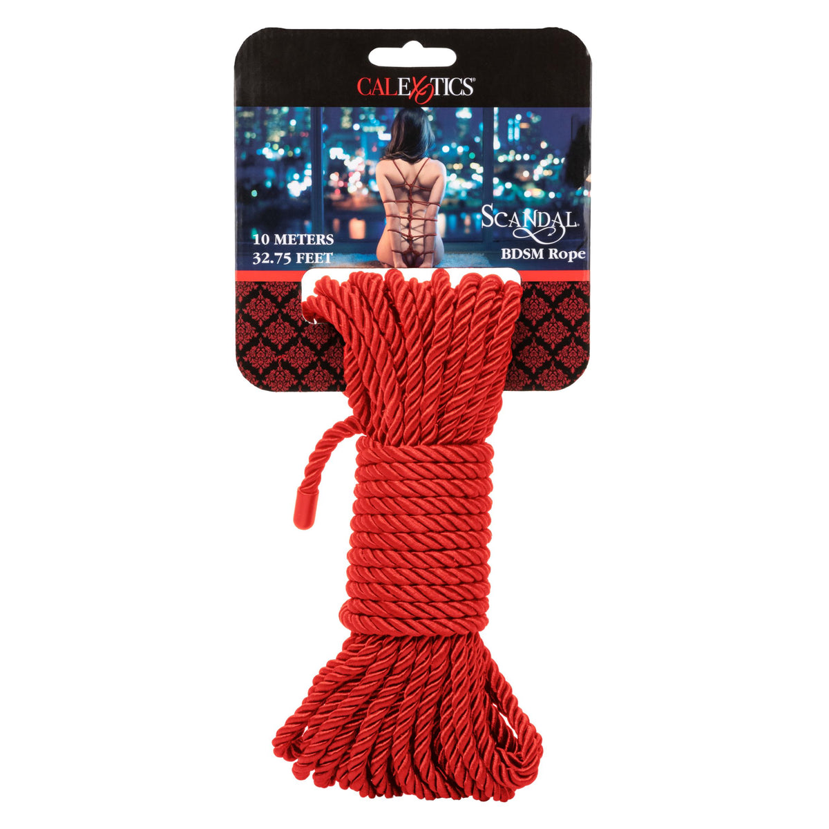 Scandal BDSM Rope 32.75ft/ 10m - Red CalExotics