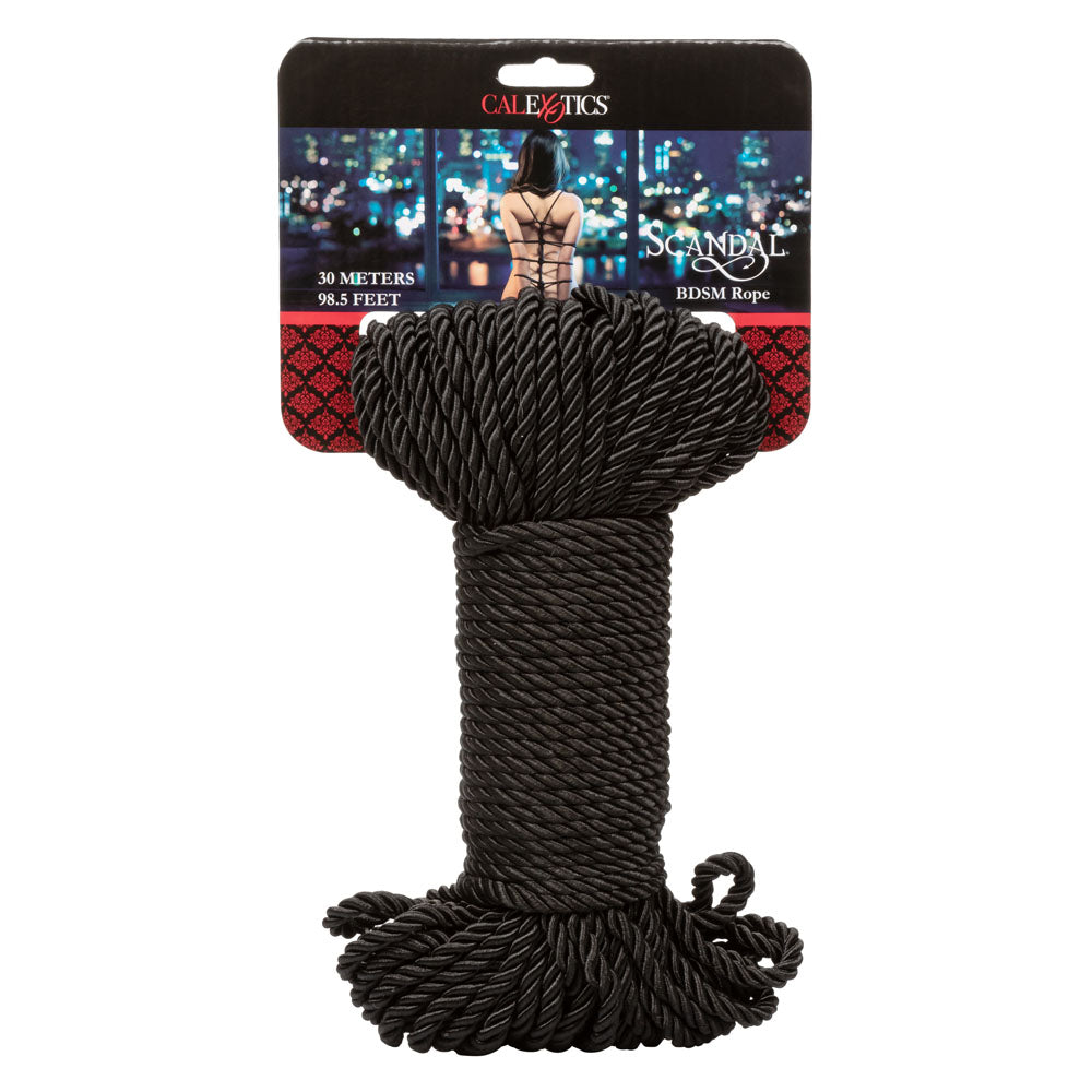 Scandal BDSM Rope 98.5 Ft/ 30m - Black CalExotics