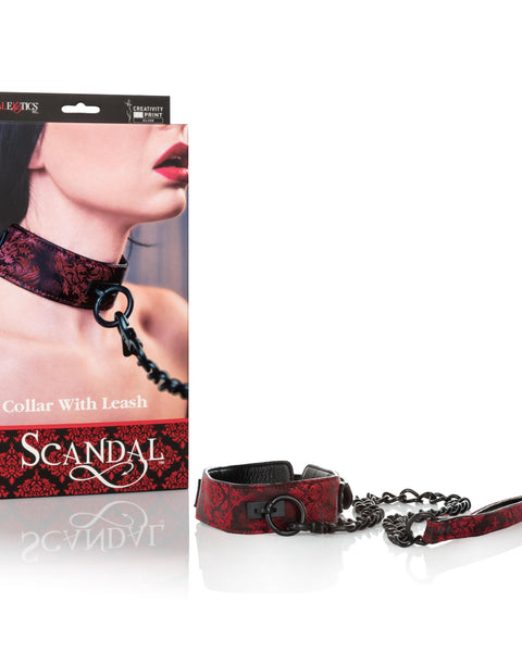 Scandal Collar With Leash CalExotics