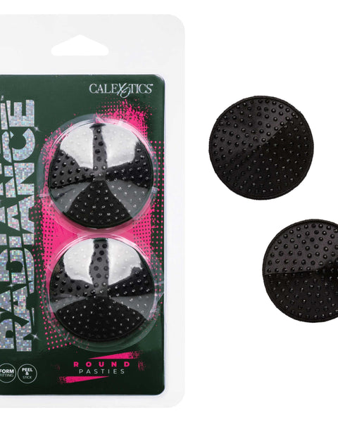 Radiance Round Pasties - Black CalExotics