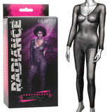 Radiance Crotchless Full Body Suit - One Size -  Black CalExotics