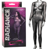 Radiance Crotchless Full Body Suit - Queen - Black CalExotics