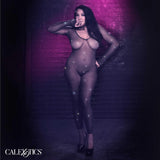 Radiance Crotchless Full Body Suit - Queen - Black CalExotics