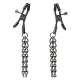 Euphoria Collection Chain Nipple Clamps - Black CalExotics