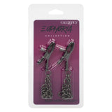 Euphoria Collection Chain Nipple Clamps - Black CalExotics