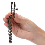 Euphoria Collection Chain Nipple Clamps - Black CalExotics