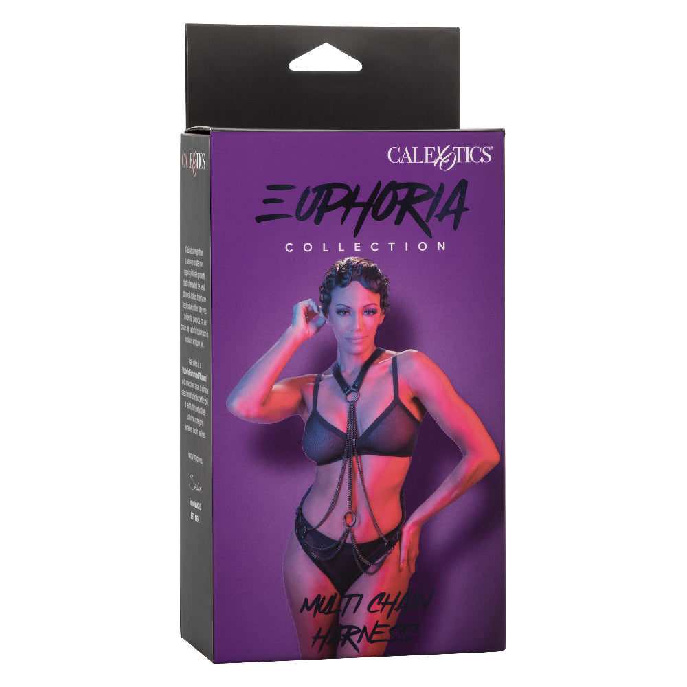 Euphoria Collection Multi Chain Harness - Black CalExotics