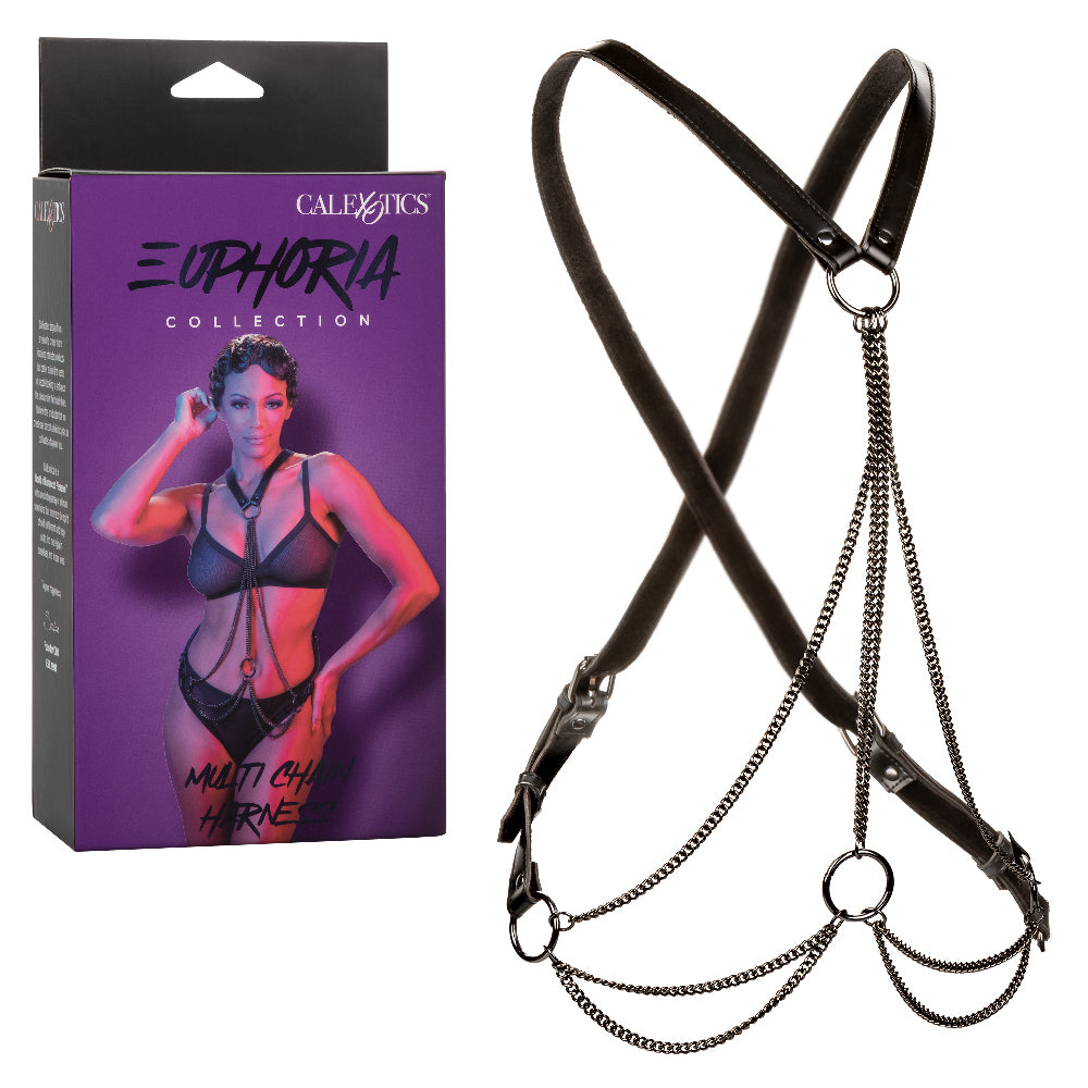 Euphoria Collection Multi Chain Harness - Black CalExotics