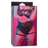 Euphoria Collection Plus Size Thigh Harness With  Chains - Black CalExotics