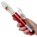 Naughty Bits Cumball Machine Thrusting Jack  Rabbit Vibrator - Red CalExotics