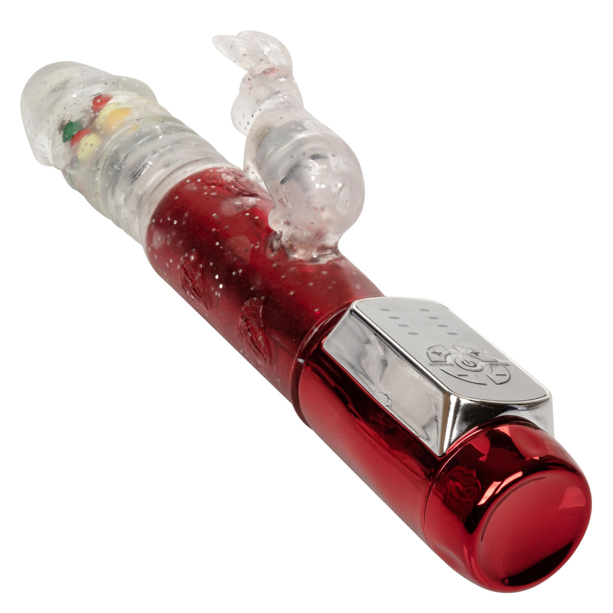 Naughty Bits Cumball Machine Thrusting Jack  Rabbit Vibrator - Red CalExotics