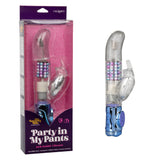 Naughty Bits Party in My Pants Jack Rabbit  Vibrator CalExotics