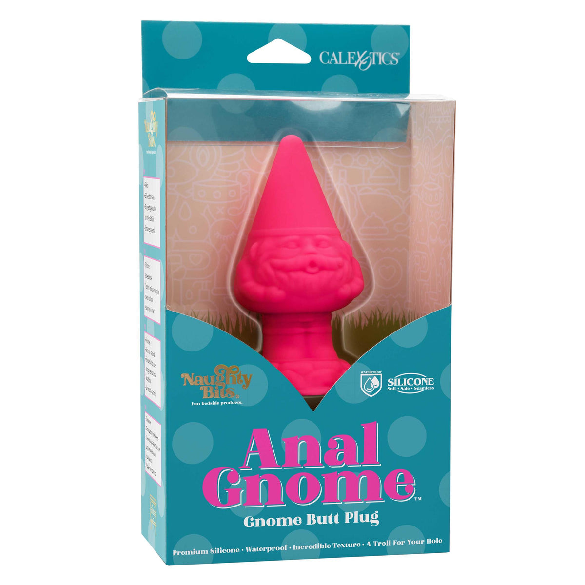 Naughty Bits Anal Gnome Gnome Butt Plug - Pink CalExotics