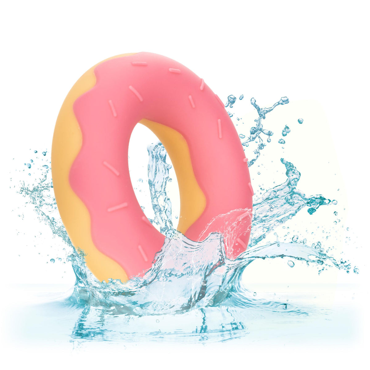 Naughty Bits Dickin Donuts Silicone Donut Cock  Ring - Pink CalExotics